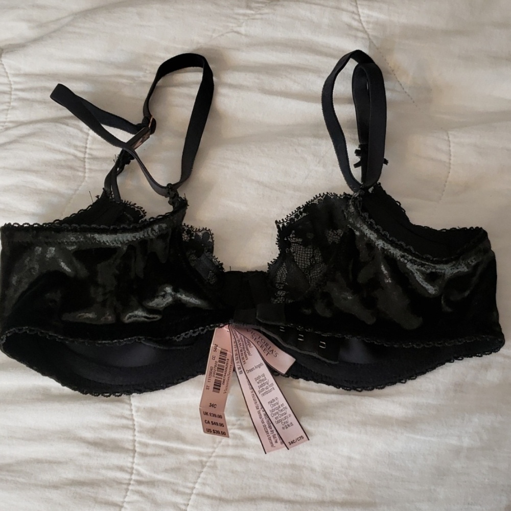 BUY 1 GET 1 FREE VICTORIA SECRET BLACK LACE BRA - Picture 6 of 8